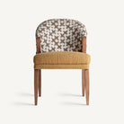 Silla de caucho y algodón mostaza Benicarló
