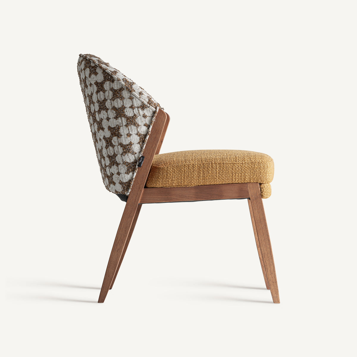 Silla de caucho y algodón mostaza Benicarló