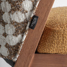 Silla de caucho y algodón mostaza Benicarló
