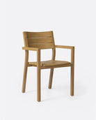 Silla de exterior apilable de teca Genesis