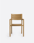 Silla de exterior apilable de teca Genesis