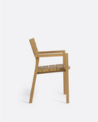 Silla de exterior apilable de teca Genesis