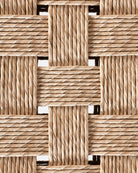 Silla de exterior con reposabrazos de teca y cuerda sintética Cora