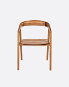 Silla de exterior de teca Arc