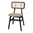Silla de fresno con respaldo de rejilla Gianni