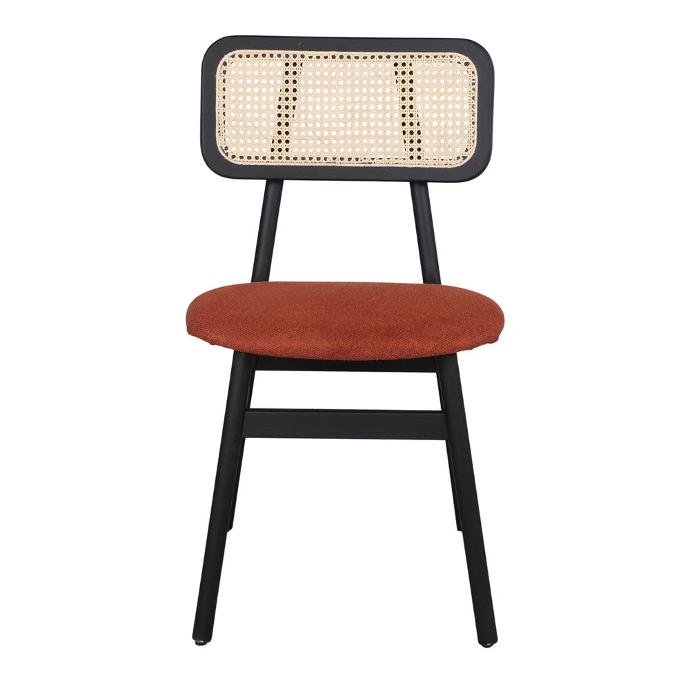 Silla de fresno con respaldo de rejilla Gianni