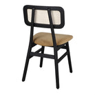 Silla de fresno con respaldo de rejilla Gianni