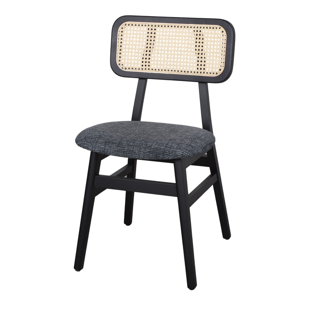 Silla de fresno con respaldo de rejilla Gianni