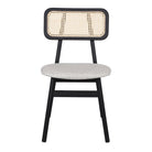 Silla de fresno con respaldo de rejilla Gianni