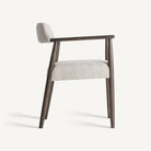 Silla de fresno negro y tapizado gris Navarrés