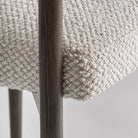 Silla de fresno negro y tapizado gris Penàguila