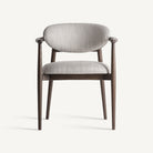 Silla de fresno tapizada blanco roto Supetar