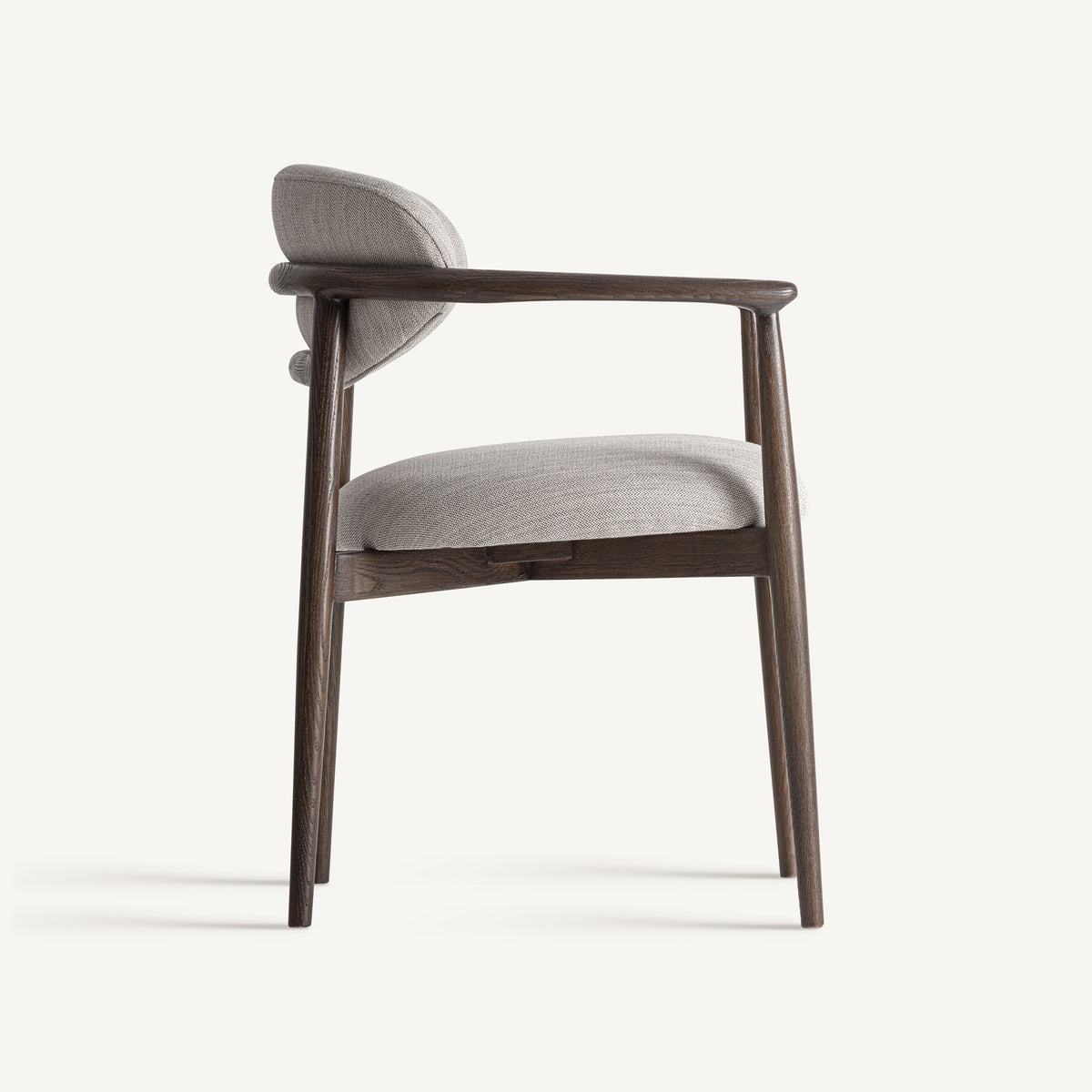 Silla de fresno tapizada blanco roto Supetar