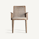 Silla de fresno y lino Alcalalí blanco roto