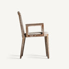 Silla de fresno y lino Alcalalí blanco roto