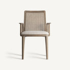 Silla de fresno y lino Alcalalí marrón