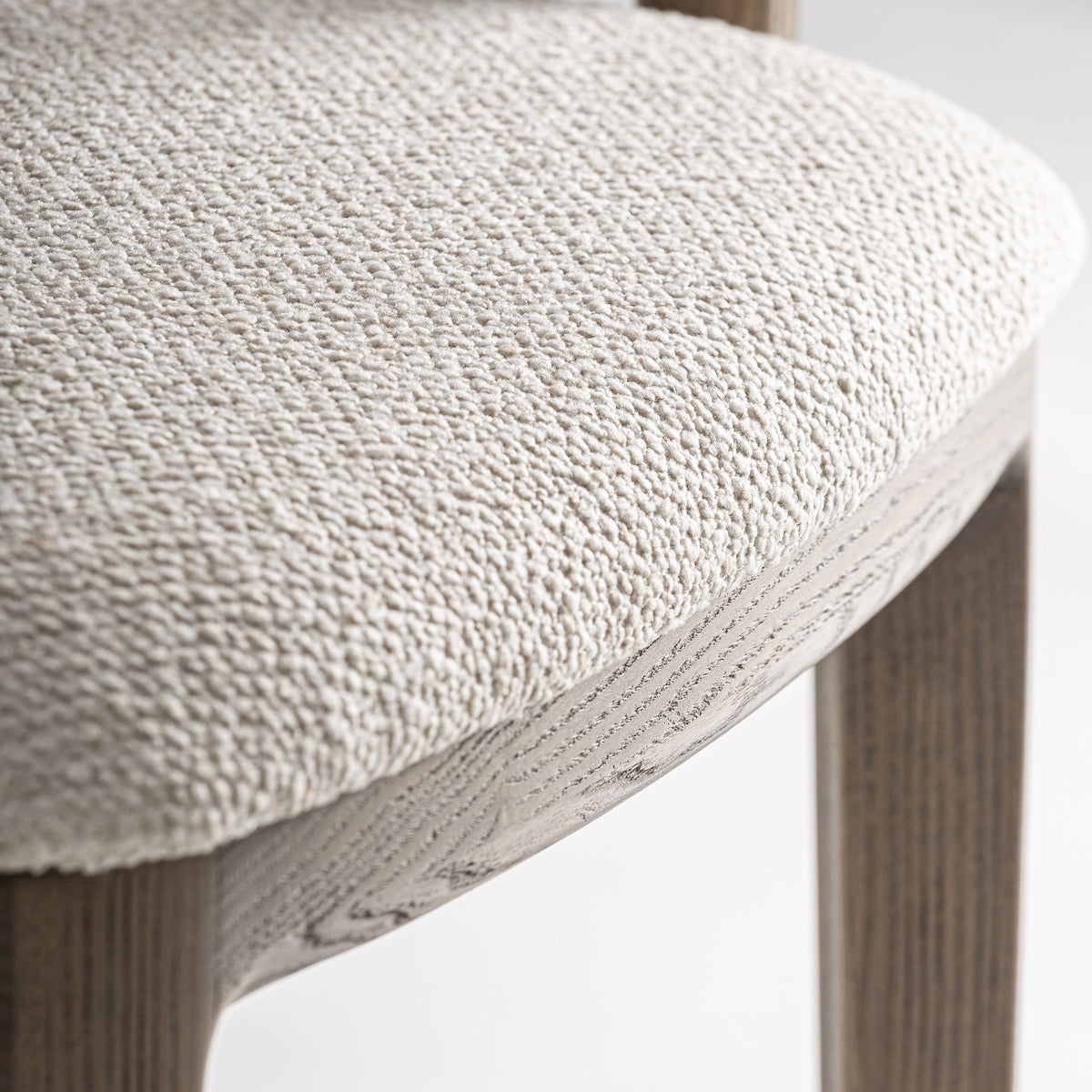 Silla de fresno y lino Alcalalí marrón