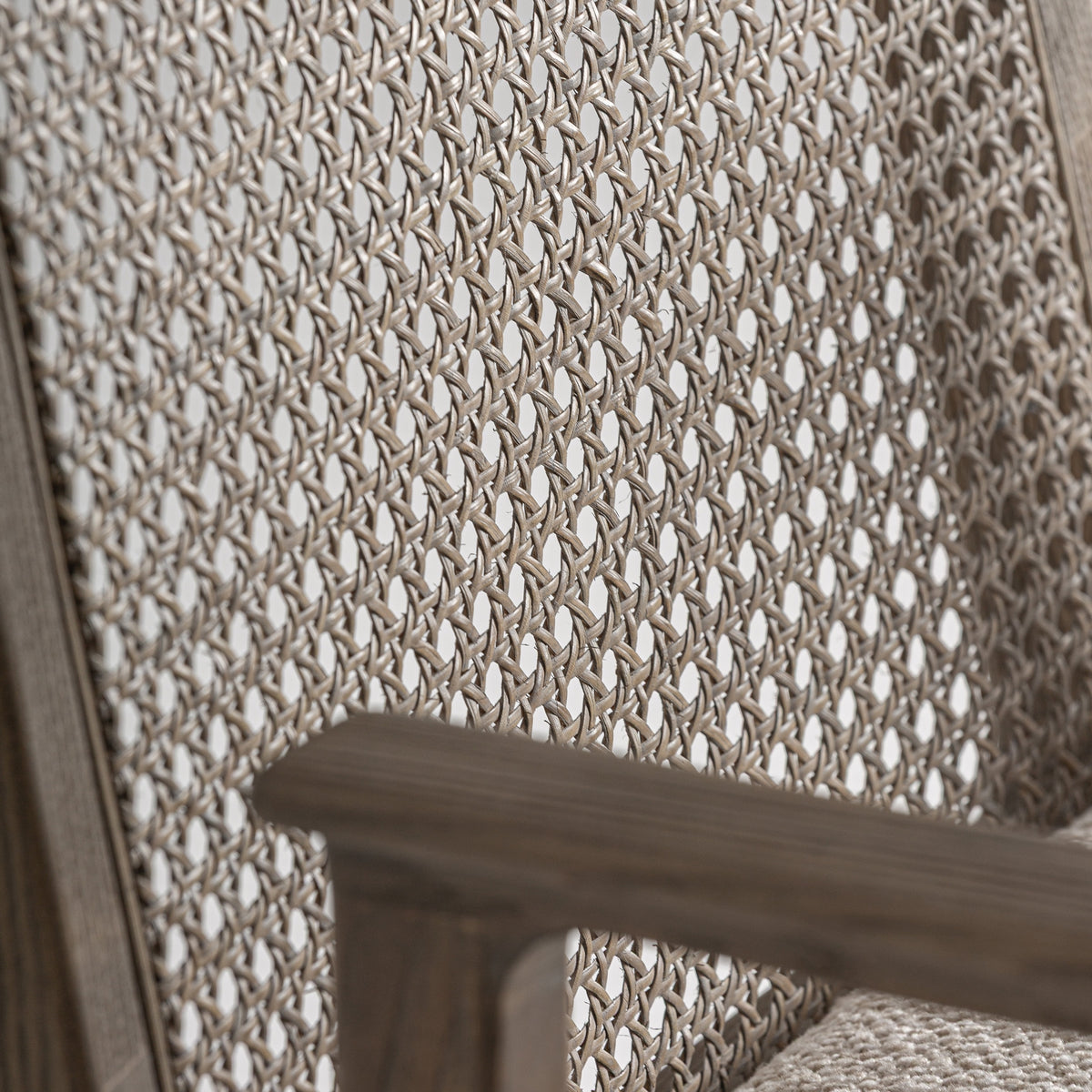 Silla de fresno y lino Alcalalí marrón