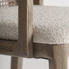 Silla de fresno y lino Alcalalí marrón