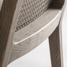 Silla de fresno y lino Alcalalí marrón