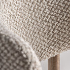 Silla de fresno y tapizado beige Forcall