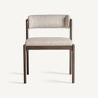 Silla de fresno y tapizado beige Vinaròs
