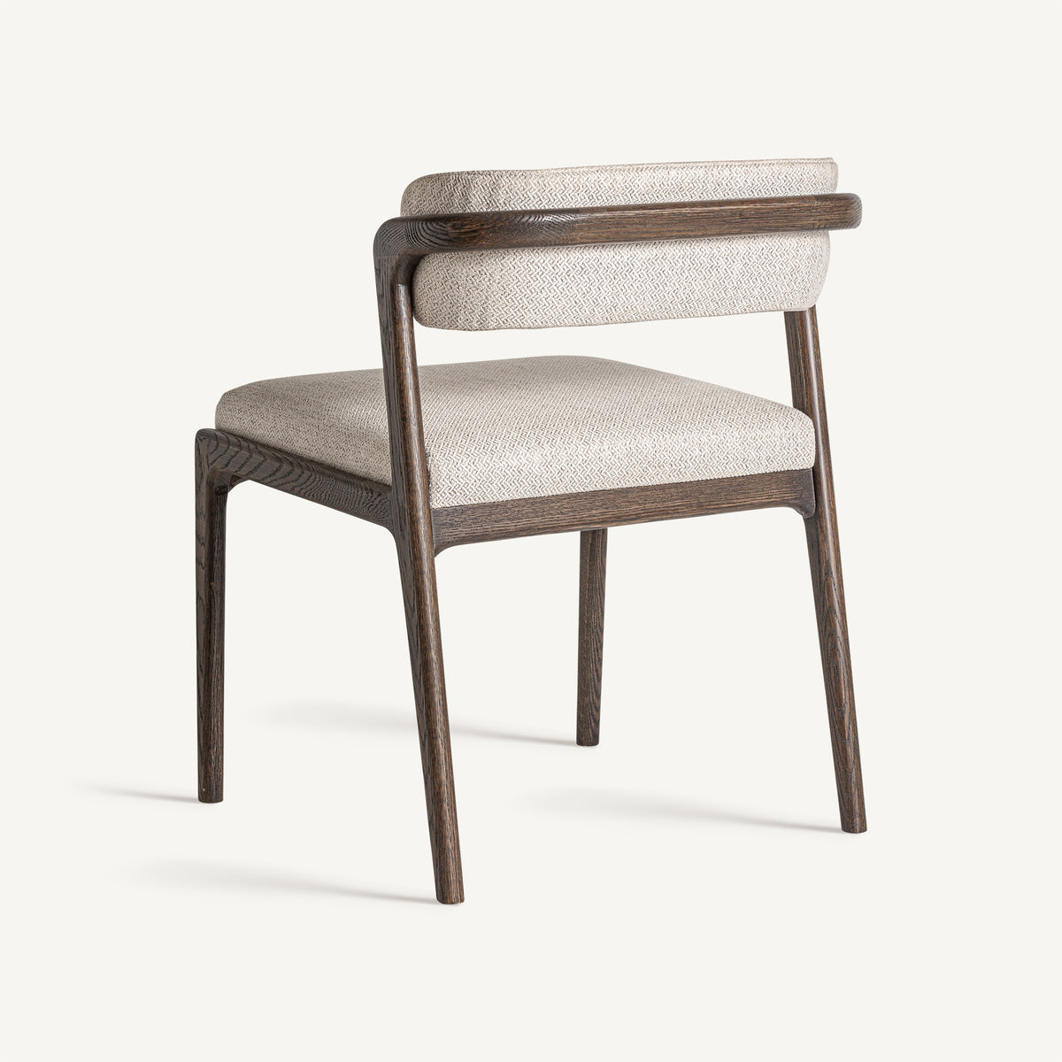 Silla de fresno y tapizado beige Vinaròs