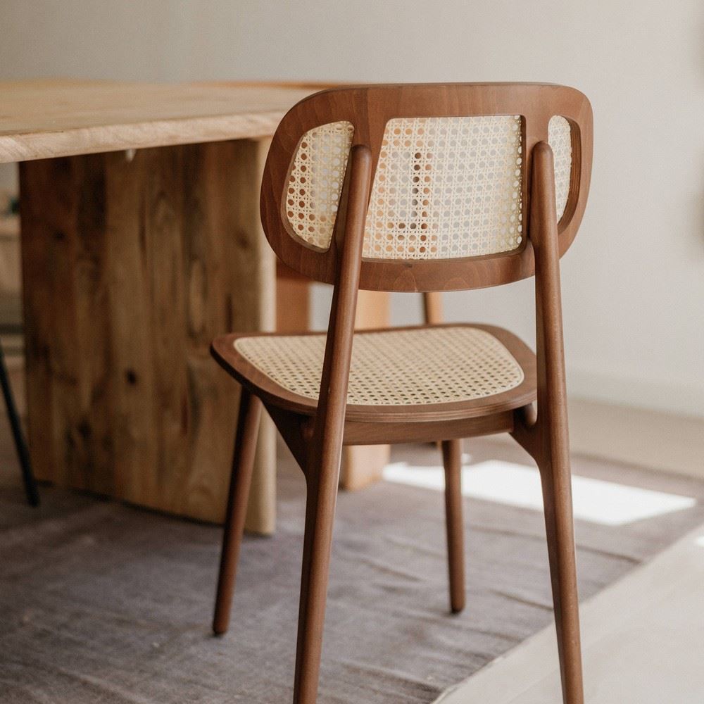 Silla de haya con rejilla Javiera