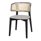 Silla de haya con respaldo de rejilla Flavia