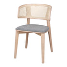 Silla de haya con respaldo de rejilla Flavia
