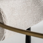 Silla de hierro y poliéster negro Novigrad
