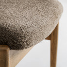Silla de lino topo y fresno Murla