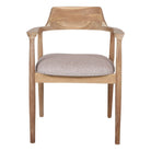 Silla de madera de teca con brazos Vinicio