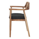 Silla de madera de teca con brazos Vinicio