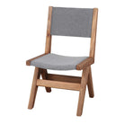 Silla de madera reciclada tapizada Skat