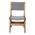 Silla de madera reciclada tapizada Skat