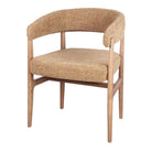 Silla de madera tapizada con brazos Tejat