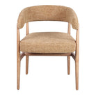Silla de madera tapizada con brazos Tejat