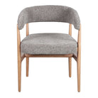 Silla de madera tapizada con brazos Tejat
