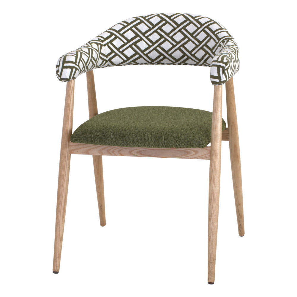 Silla de madera torneada con brazos Anel