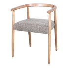 Silla de madera torneada con brazos Carina