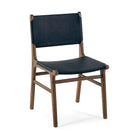Silla de madera y piel Floridia