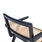 Silla de madera y ratán Savigliano