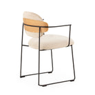 Silla de metal y madera Melissia