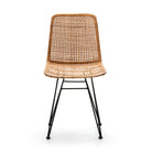 Silla de mimbre y metal Almassora