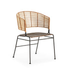 Silla de mimbre y metal Kamateron