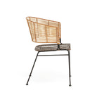 Silla de mimbre y metal Kamateron