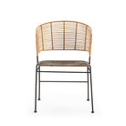 Silla de mimbre y metal Kamateron