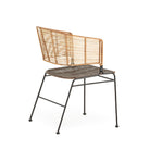 Silla de mimbre y metal Kamateron