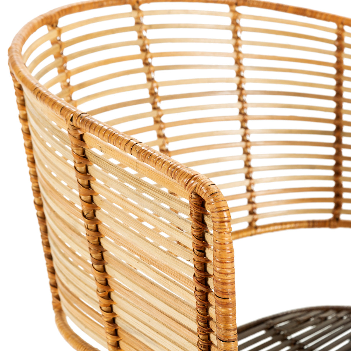 Silla de mimbre y metal Kamateron